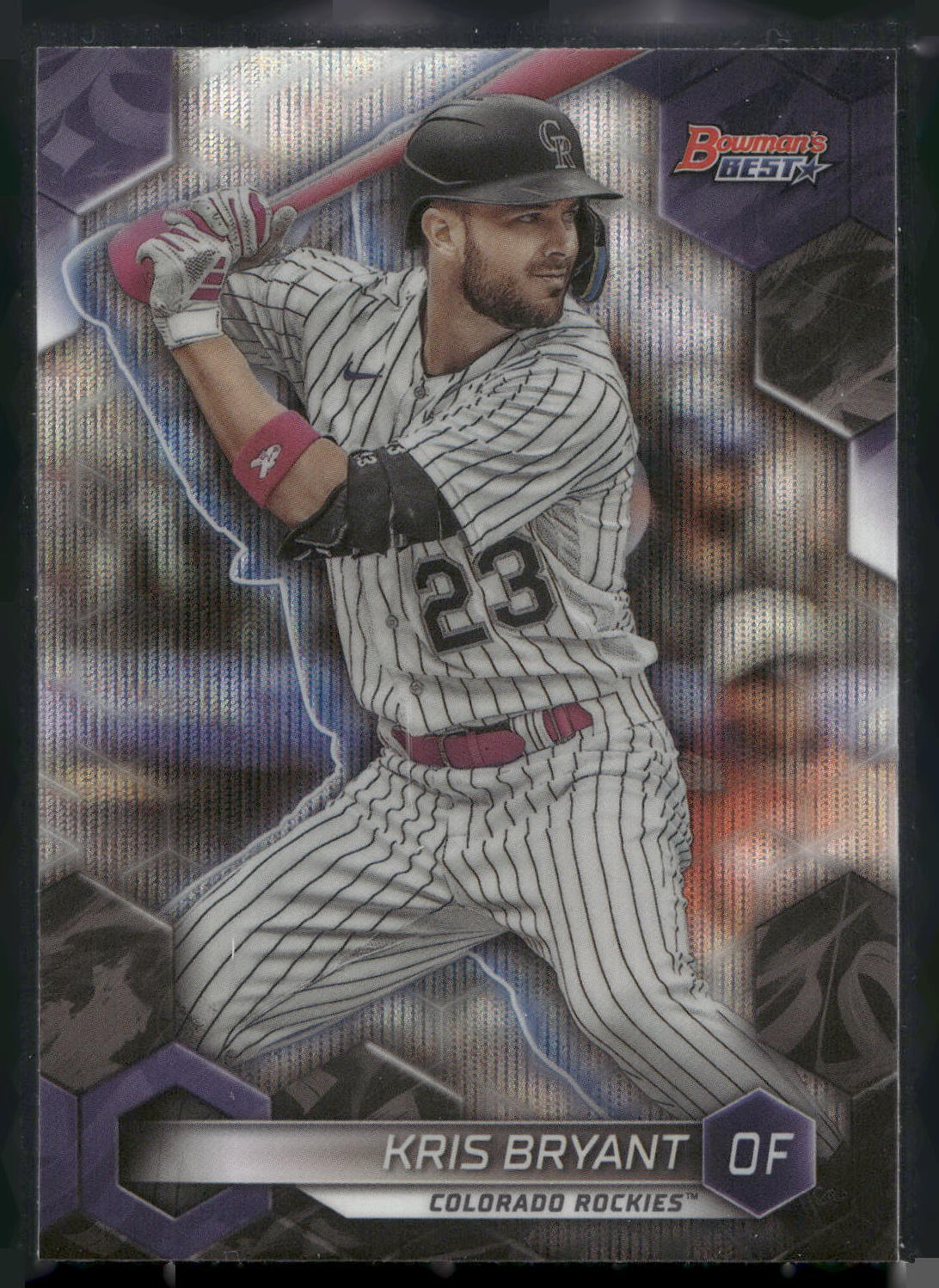 2023 Bowman's Best #22 Kris Bryant Wave Refractors