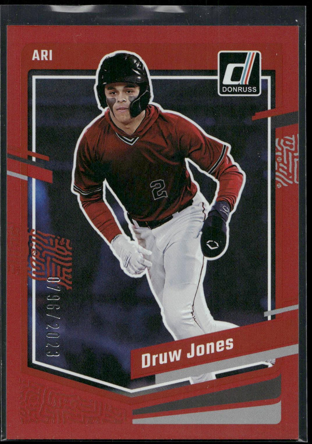 2023 Donruss #91 Druw Jones Holo Red #/2023