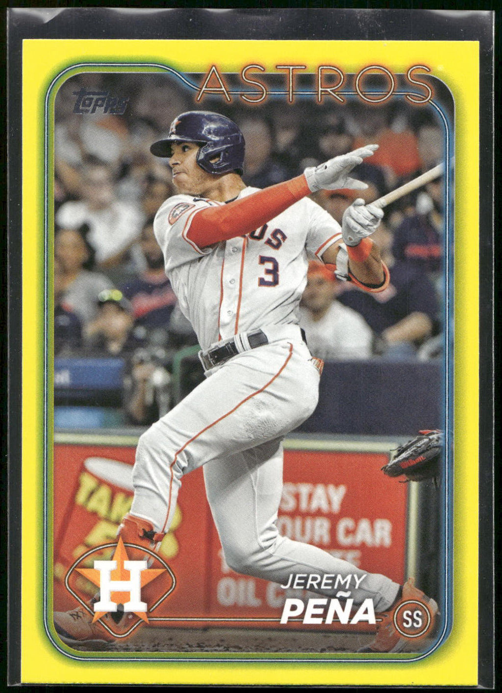 2024 Topps #472 Jeremy Peña Yellow