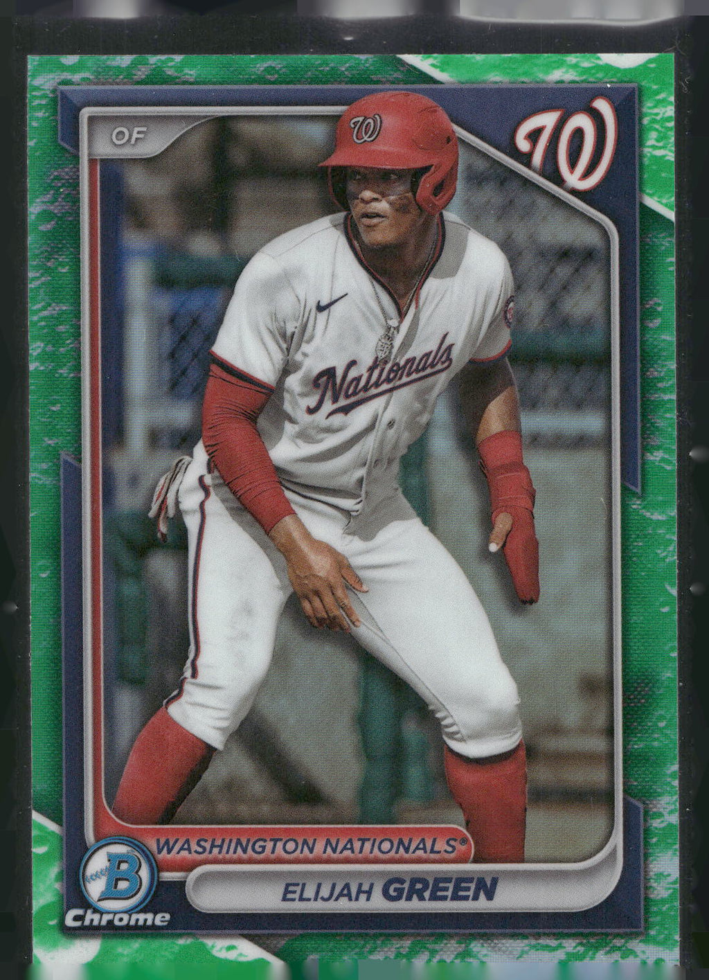 2024 Bowman #BP-72 Elijah Green Prospects Green Pattern #/99
