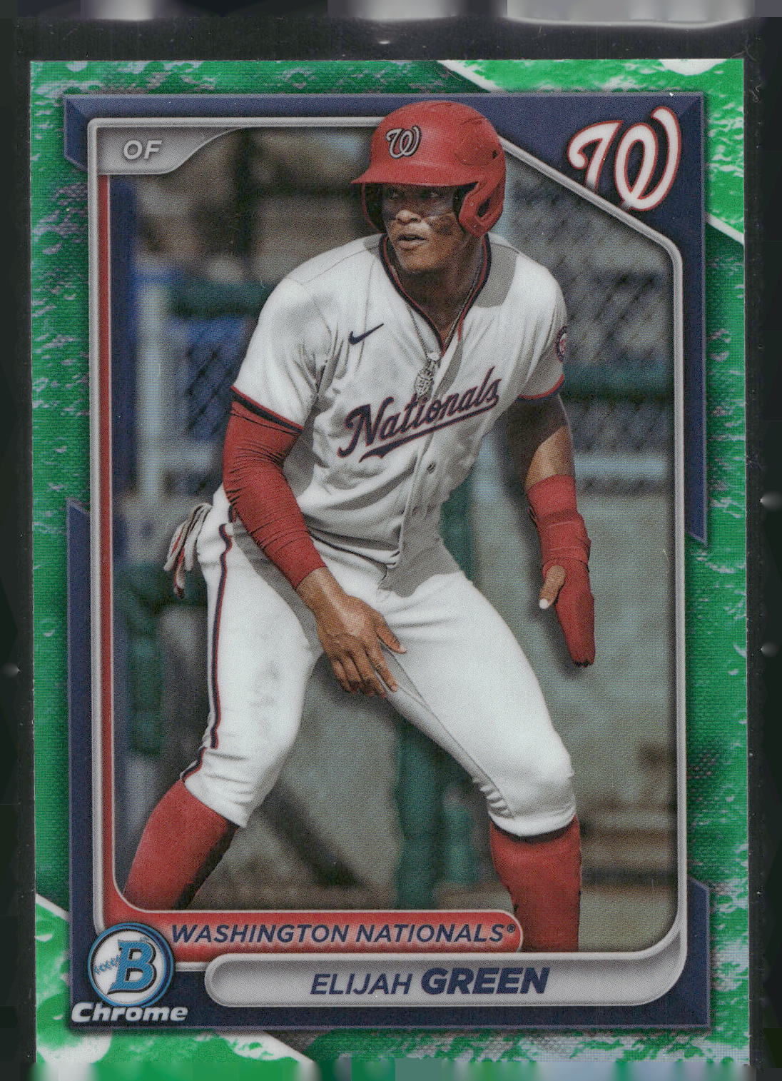 2024 Bowman #BP-72 Elijah Green Prospects Green Pattern #/99