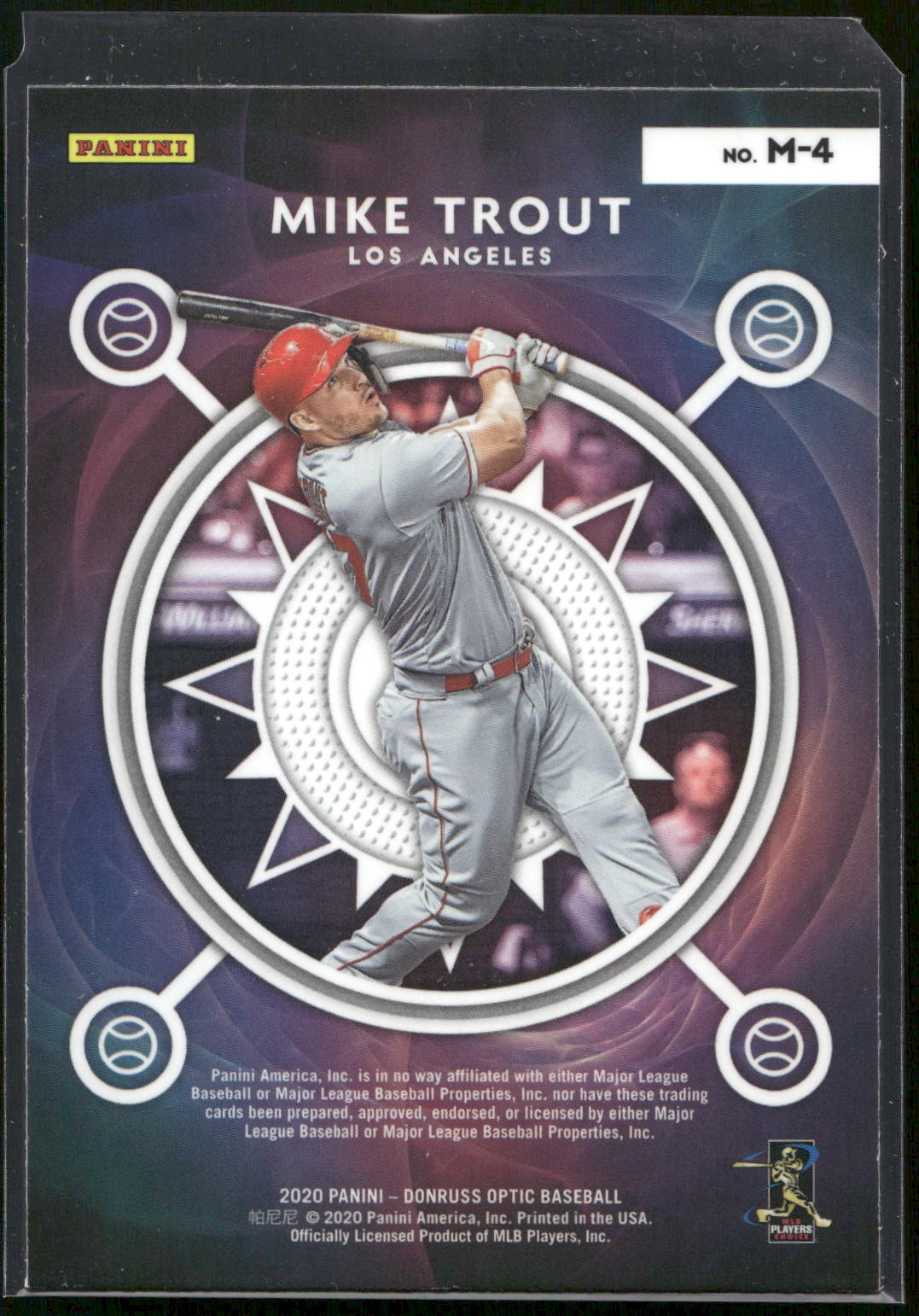 2020 Donruss Optic #M-4 Mike Trout Mythical