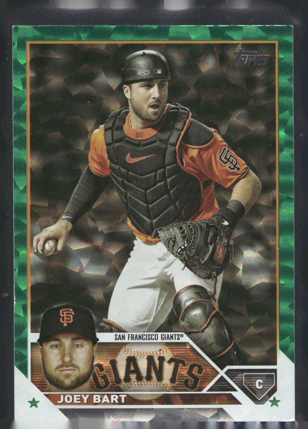2023 Topps #435 Joey Bart Green Foil #/499