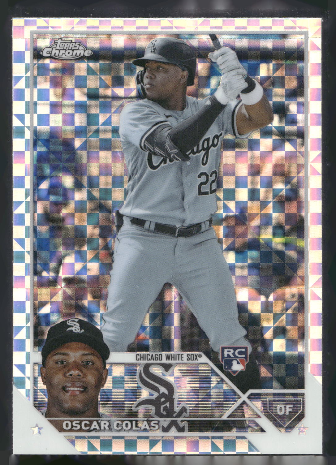 2023 Topps Chrome #145 Oscar Colás X-Fractors