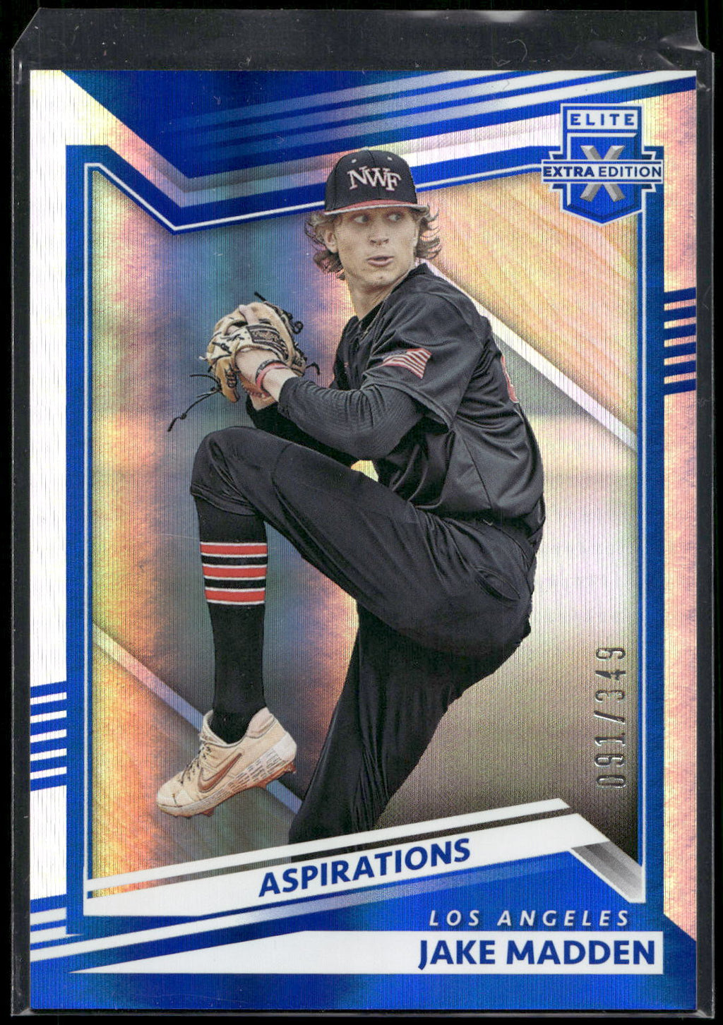 2022 Panini Elite Extra Edition #118 Jake Madden Aspirations Blue #/349