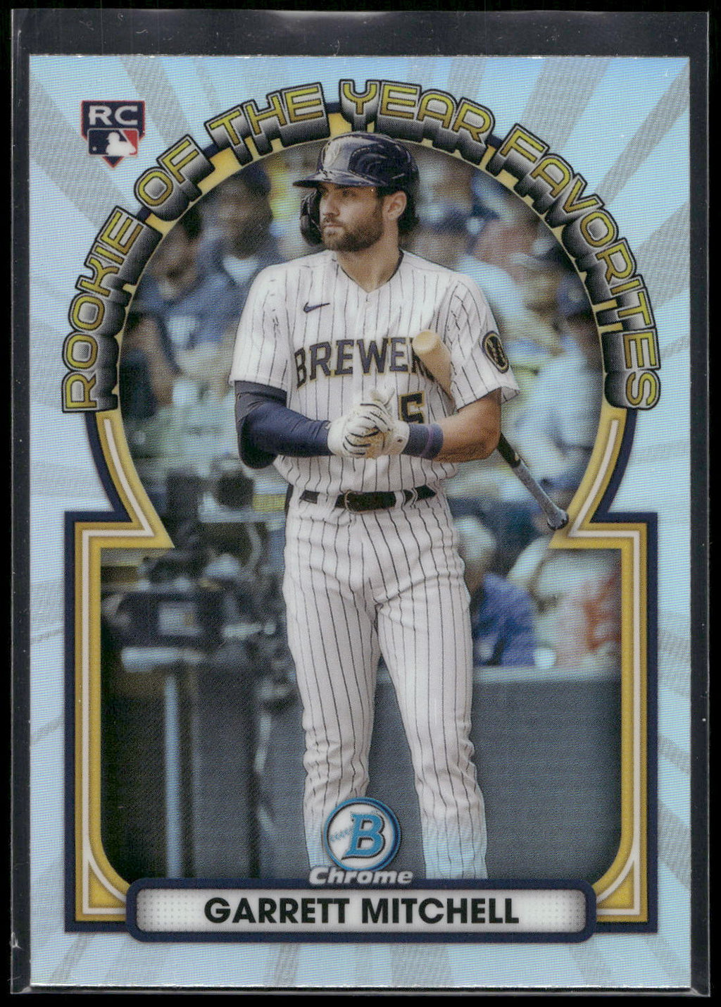 2023 Bowman #ROYF-7 Garrett Mitchell Rookie of the Year Favorites