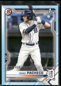 2021 Bowman Draft #BD-46 Izaac Pacheco Sky Blue #/499