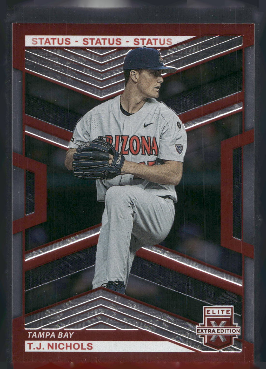 2023 Panini Elite Extra Edition #3 TJ Nichols Status Red #/199