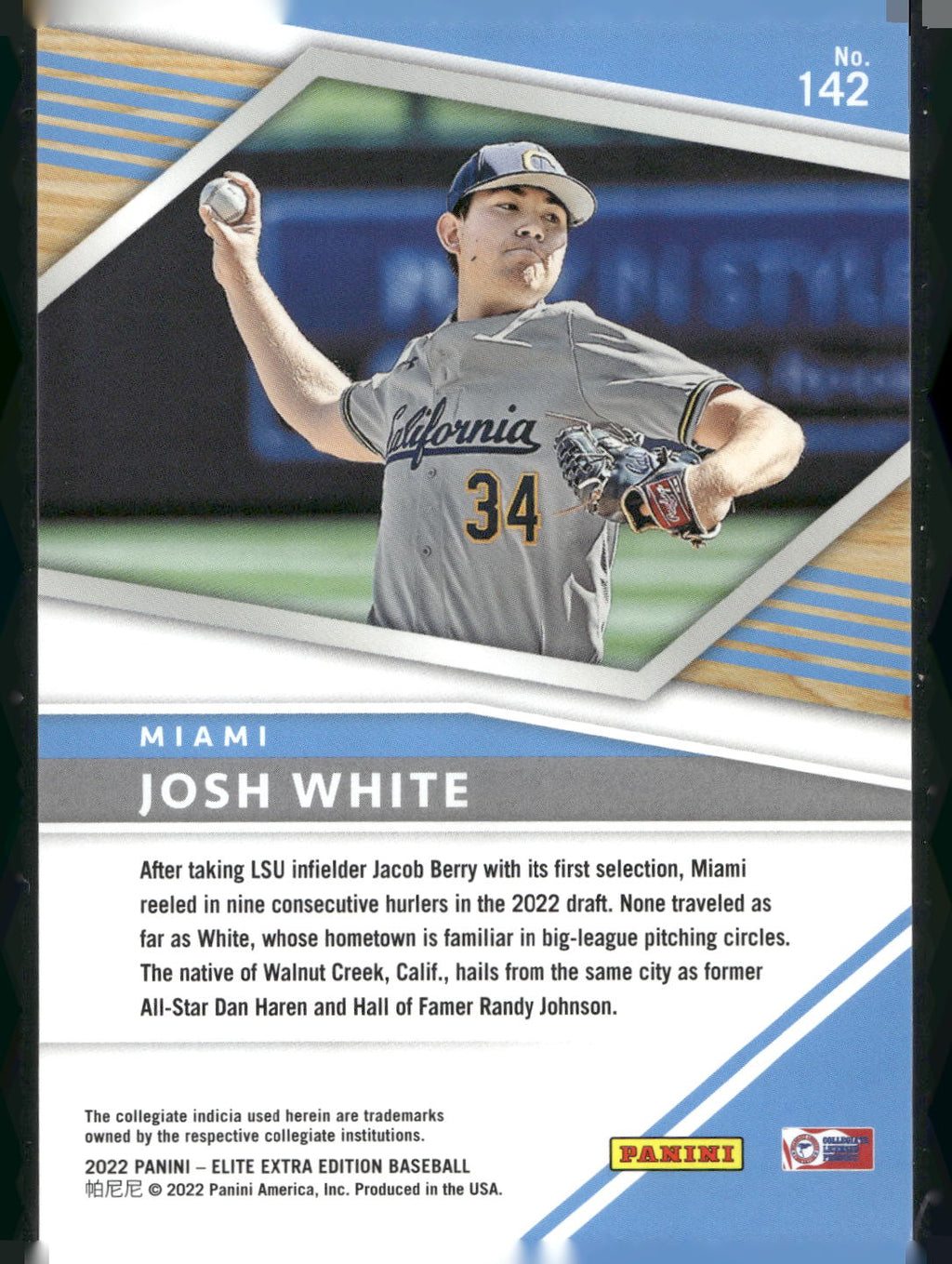 2022 Panini Elite Extra Edition #142 Josh White Status Red #/299