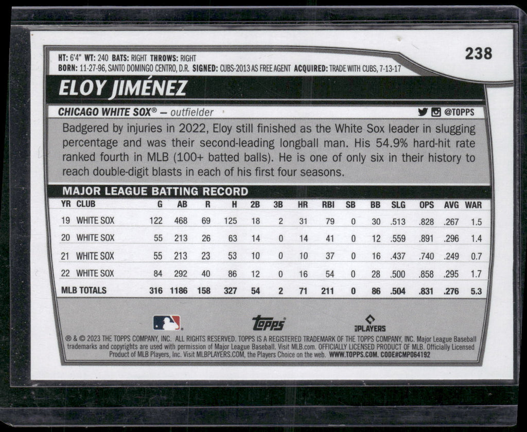 2023 Topps Big League #238 Eloy Jiménez