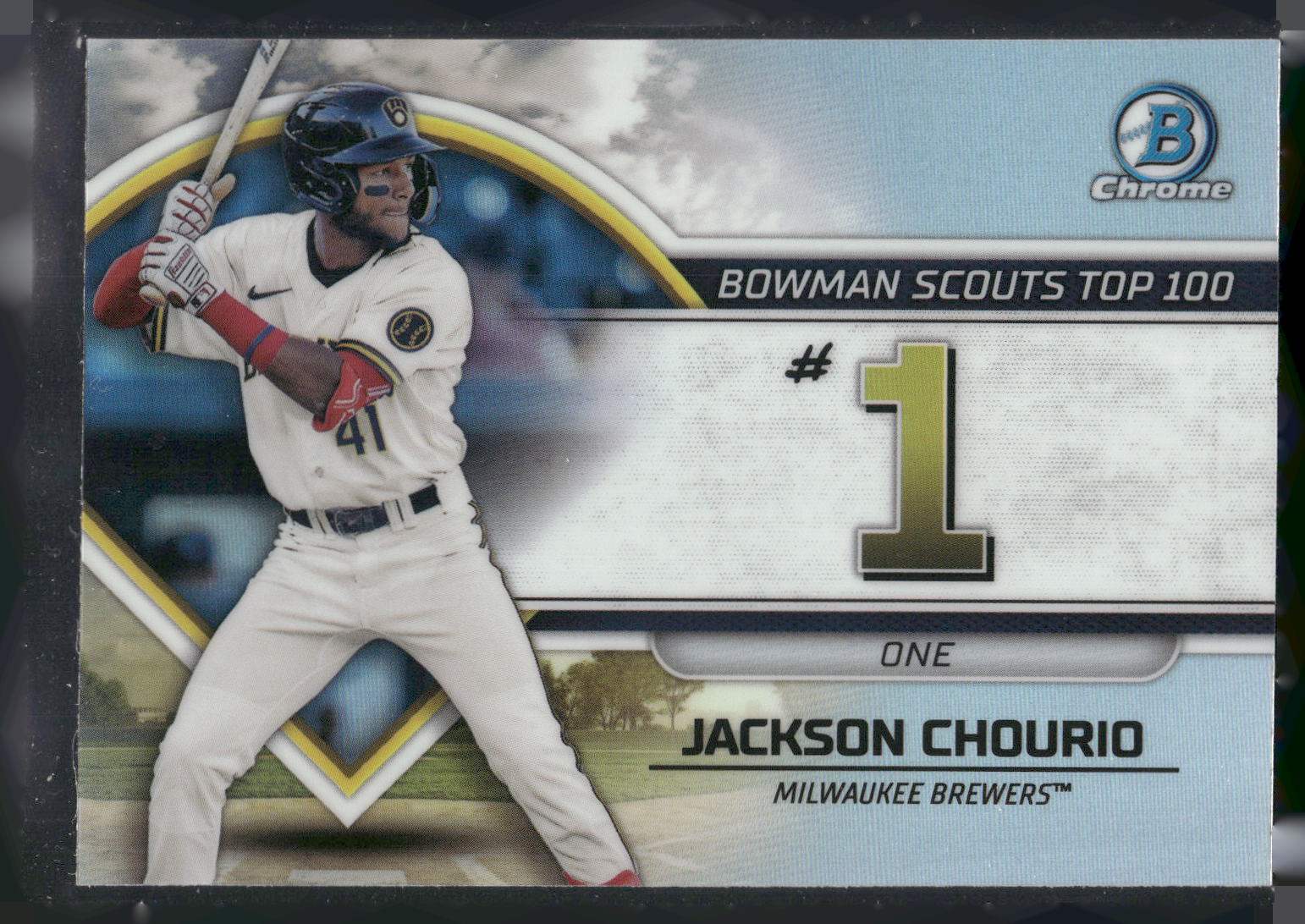 2023 Bowman #BTP-1 Jackson Chourio Bowman Scouts Top 100