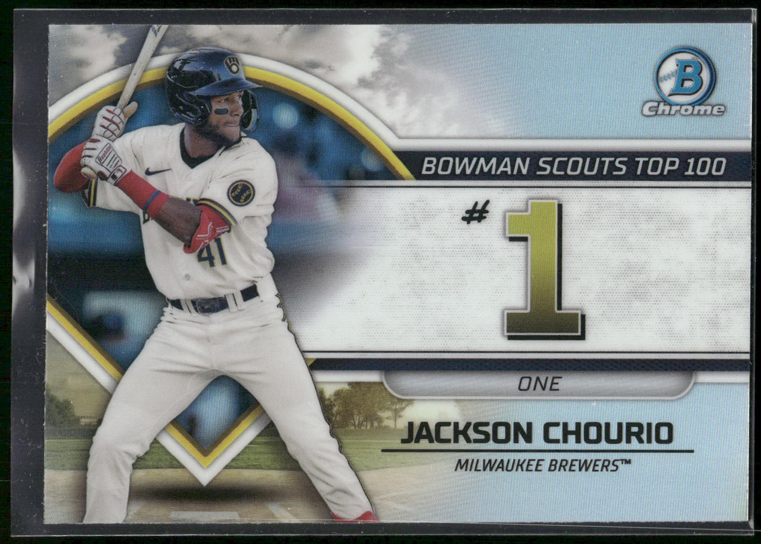 2023 Bowman #BTP-1 Jackson Chourio Bowman Scouts Top 100