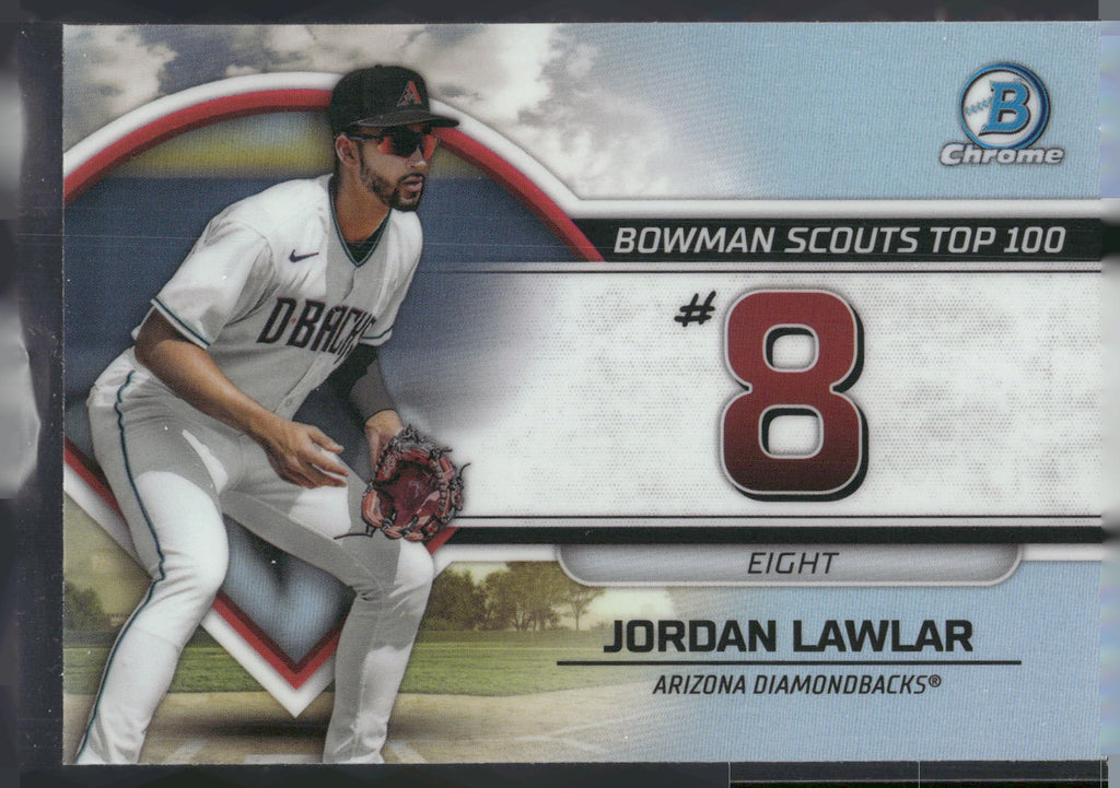 2023 Bowman #BTP-8 Jordan Lawlar Bowman Scouts Top 100