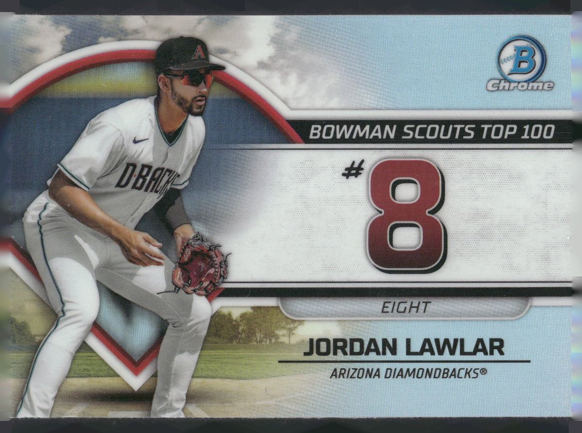 2023 Bowman #BTP-8 Jordan Lawlar Bowman Scouts Top 100
