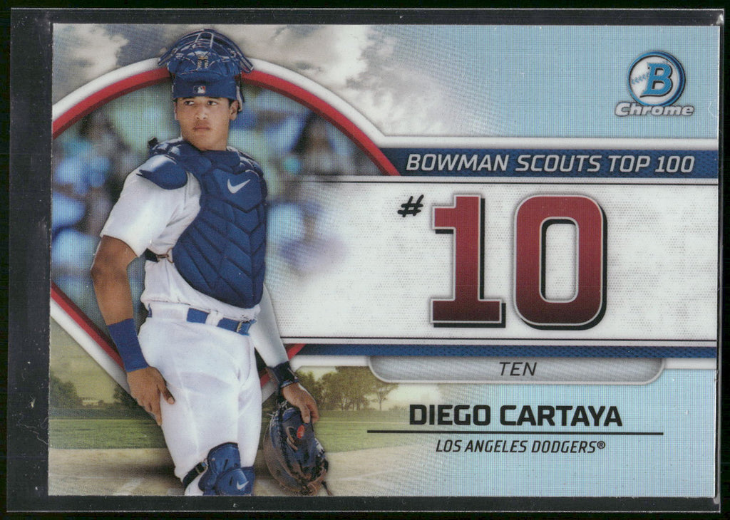 2023 Bowman #BTP-10 Diego Cartaya Bowman Scouts Top 100