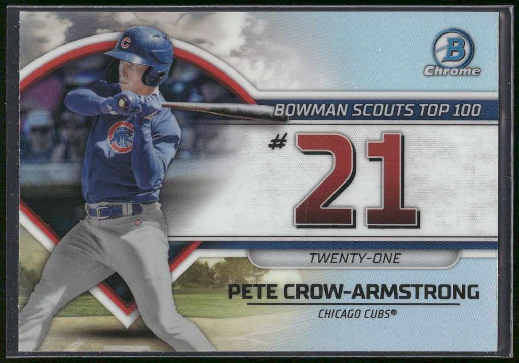 2023 Bowman #BTP-21 Pete Crow-Armstrong Bowman Scouts Top 100