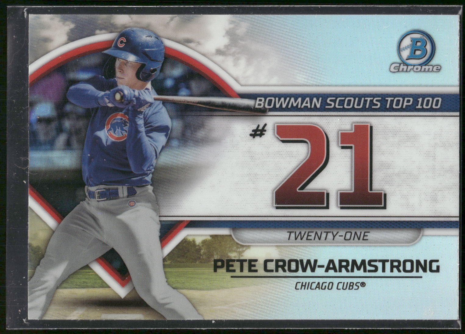 2023 Bowman #BTP-21 Pete Crow-Armstrong Bowman Scouts Top 100