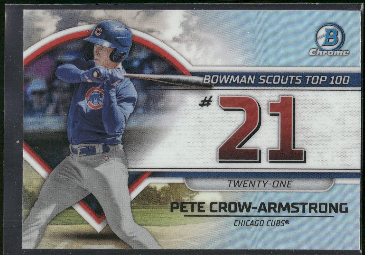 2023 Bowman #BTP-21 Pete Crow-Armstrong Bowman Scouts Top 100