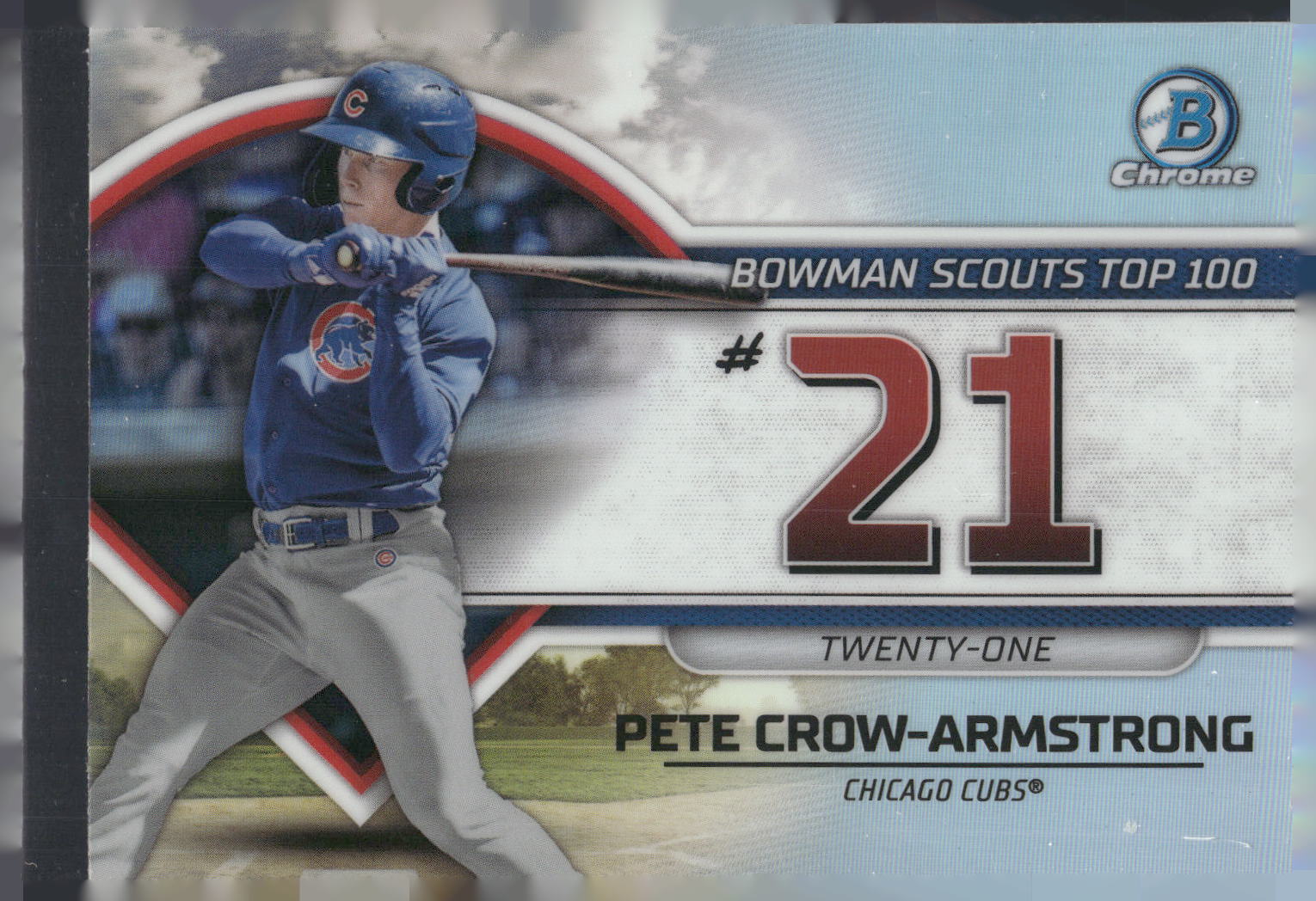 2023 Bowman #BTP-21 Pete Crow-Armstrong Bowman Scouts Top 100
