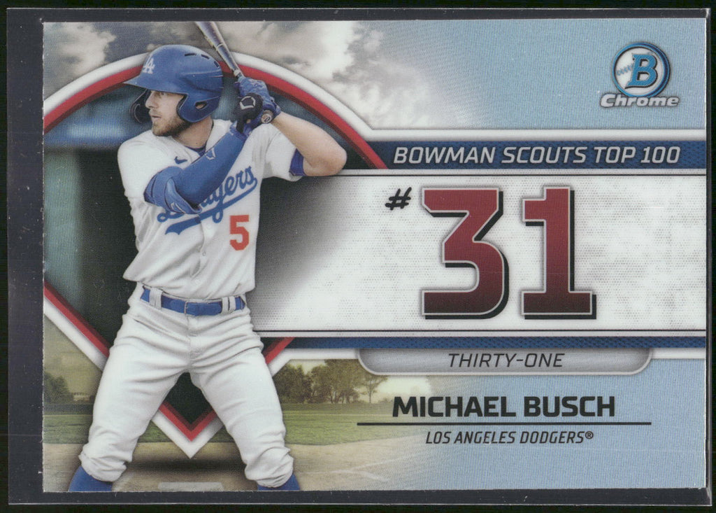 2023 Bowman #BTP-31 Michael Busch Bowman Scouts Top 100