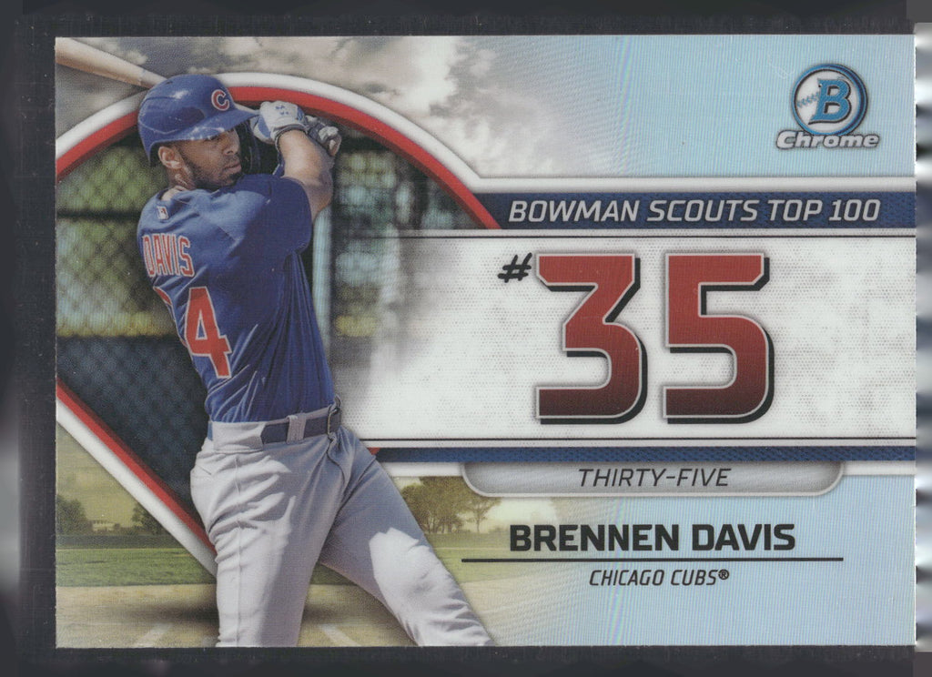2023 Bowman #BTP-35 Brennen Davis Bowman Scouts Top 100