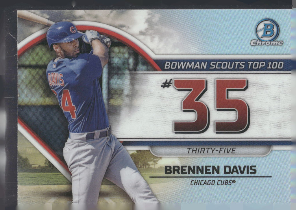 2023 Bowman #BTP-35 Brennen Davis Bowman Scouts Top 100