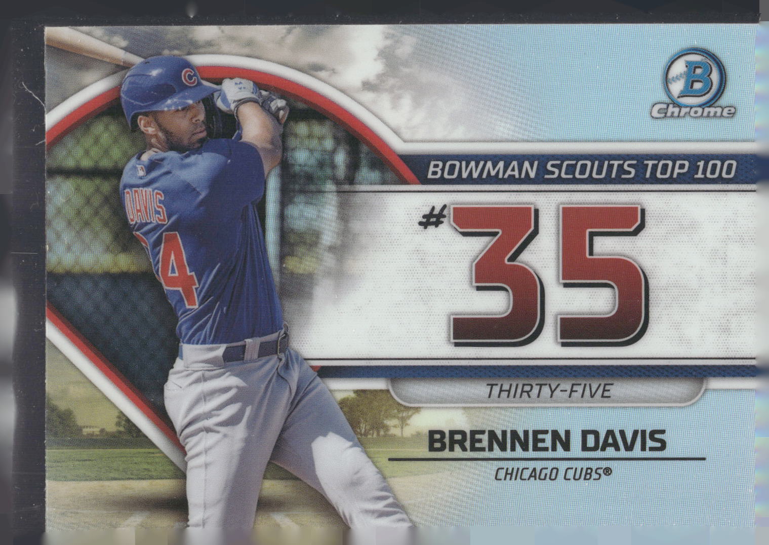 2023 Bowman #BTP-35 Brennen Davis Bowman Scouts Top 100