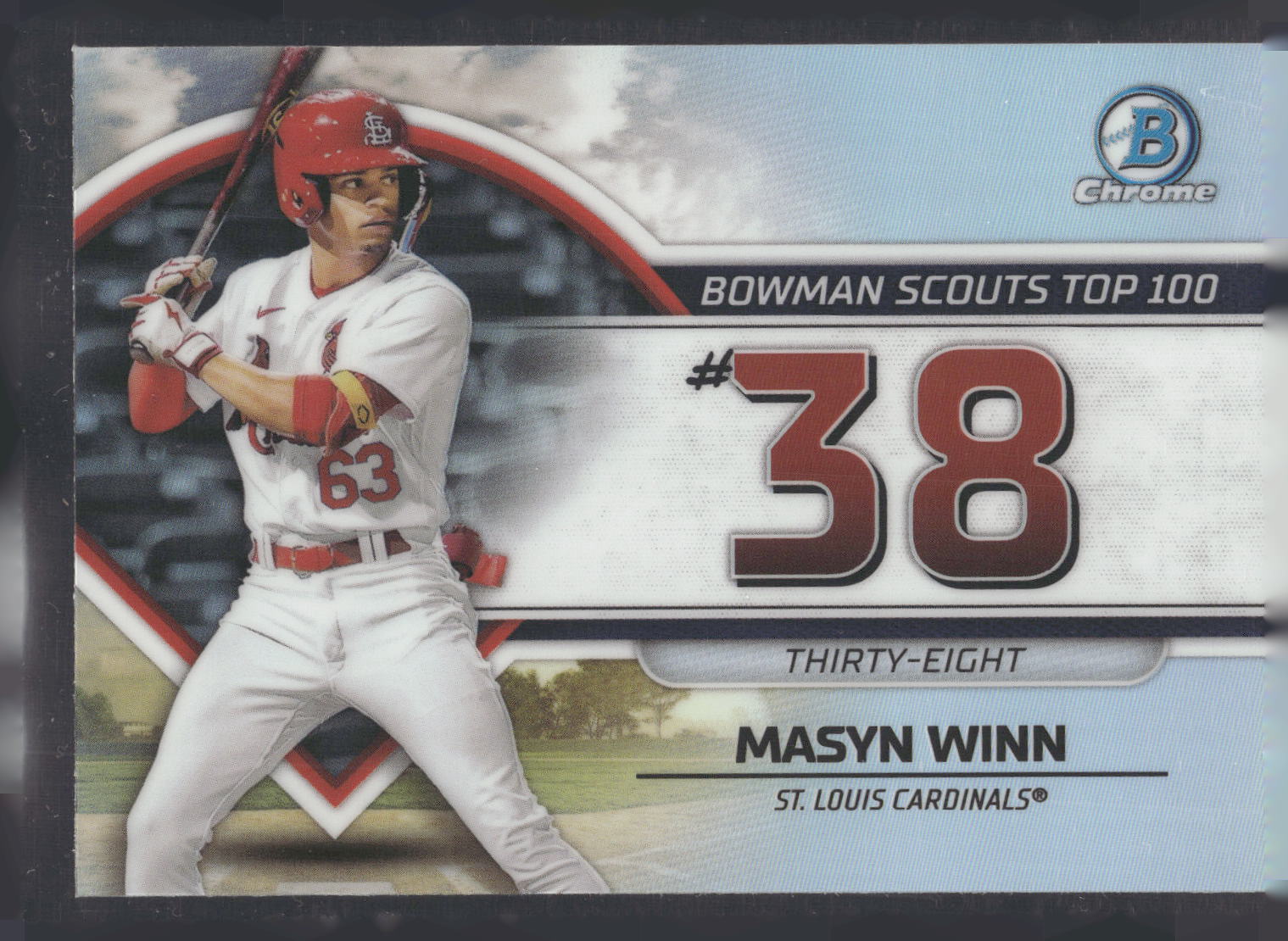 2023 Bowman #BTP-38 Masyn Winn Bowman Scouts Top 100