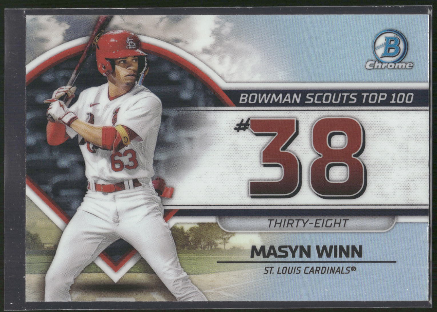 2023 Bowman #BTP-38 Masyn Winn Bowman Scouts Top 100