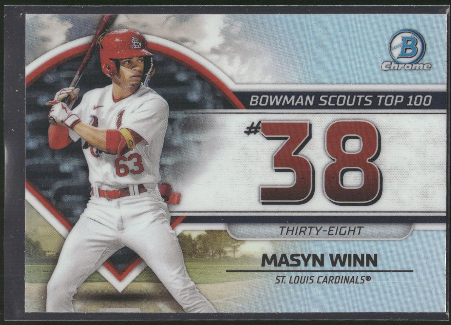 2023 Bowman #BTP-38 Masyn Winn Bowman Scouts Top 100
