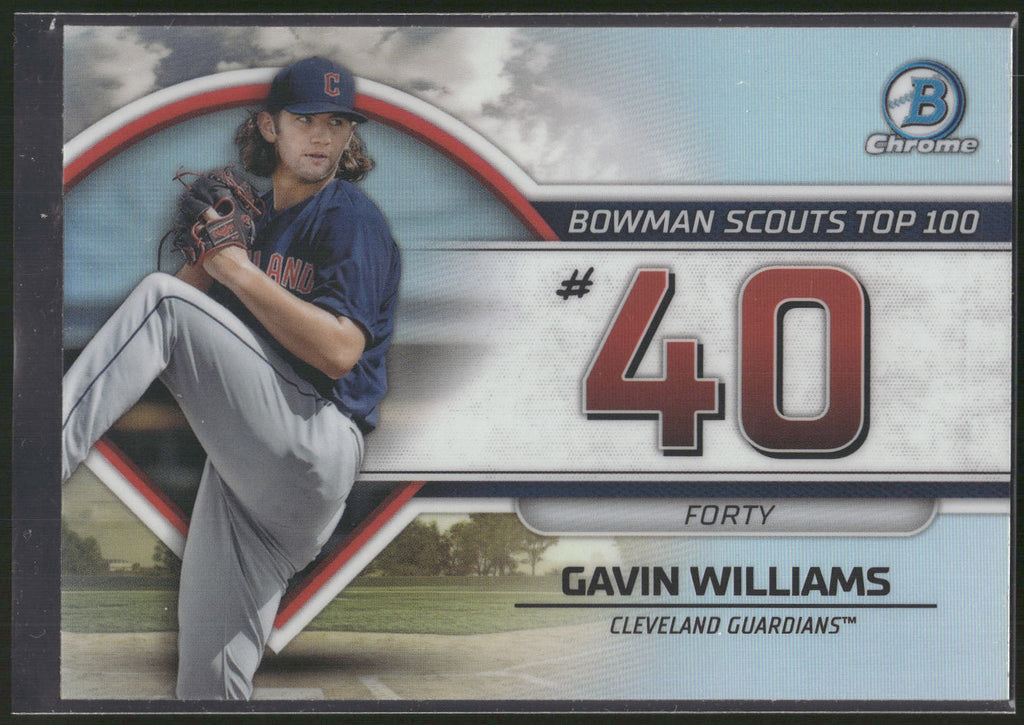 2023 Bowman #BTP-40 Gavin Williams Bowman Scouts Top 100