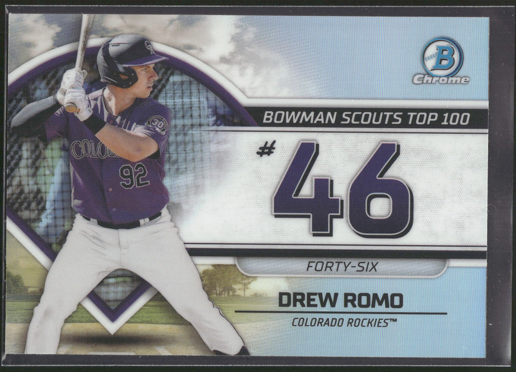 2023 Bowman #BTP-46 Drew Romo Bowman Scouts Top 100