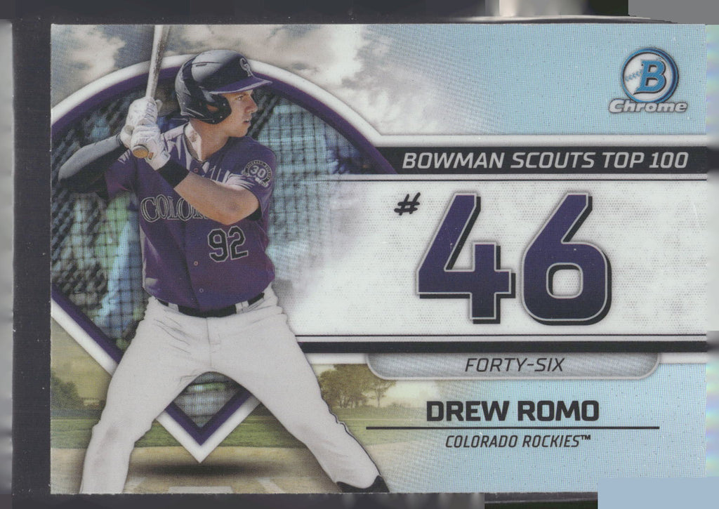 2023 Bowman #BTP-46 Drew Romo Bowman Scouts Top 100