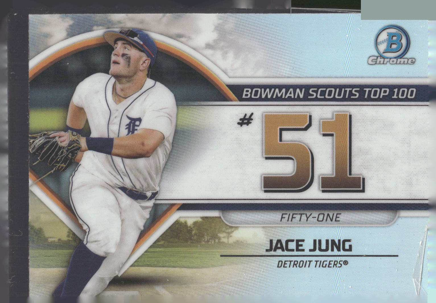 2023 Bowman #BTP-51 Jace Jung Bowman Scouts Top 100