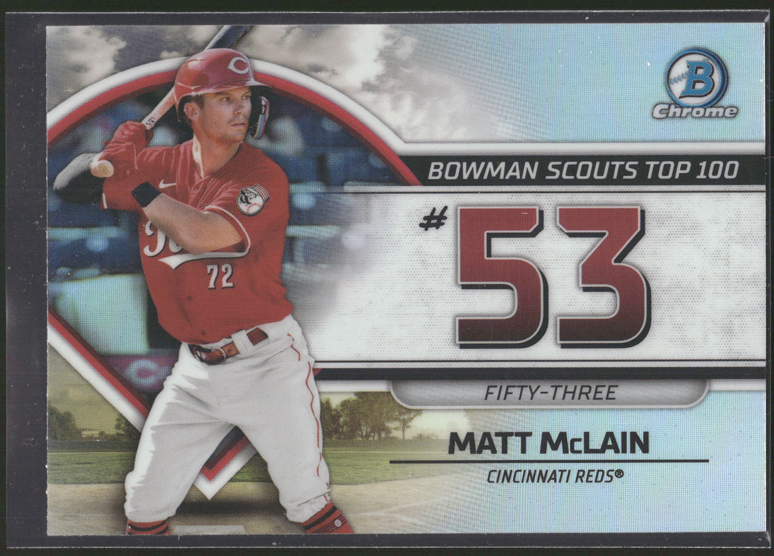 2023 Bowman #BTP-53 Matt McLain Bowman Scouts Top 100