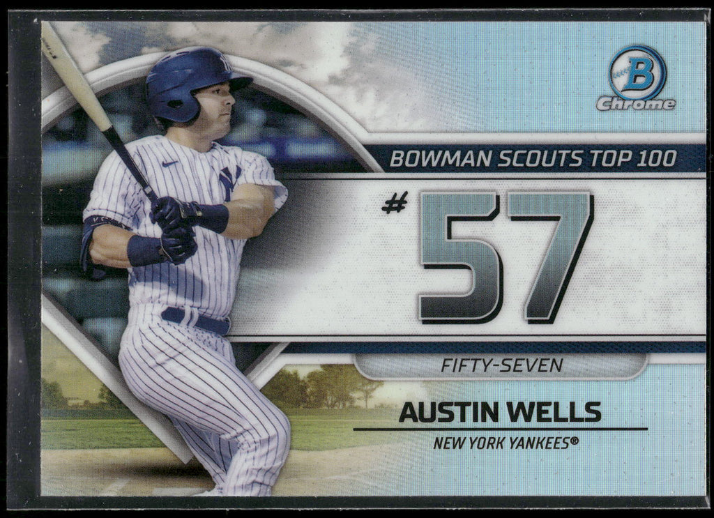 2023 Bowman #BTP-57 Austin Wells Bowman Scouts Top 100