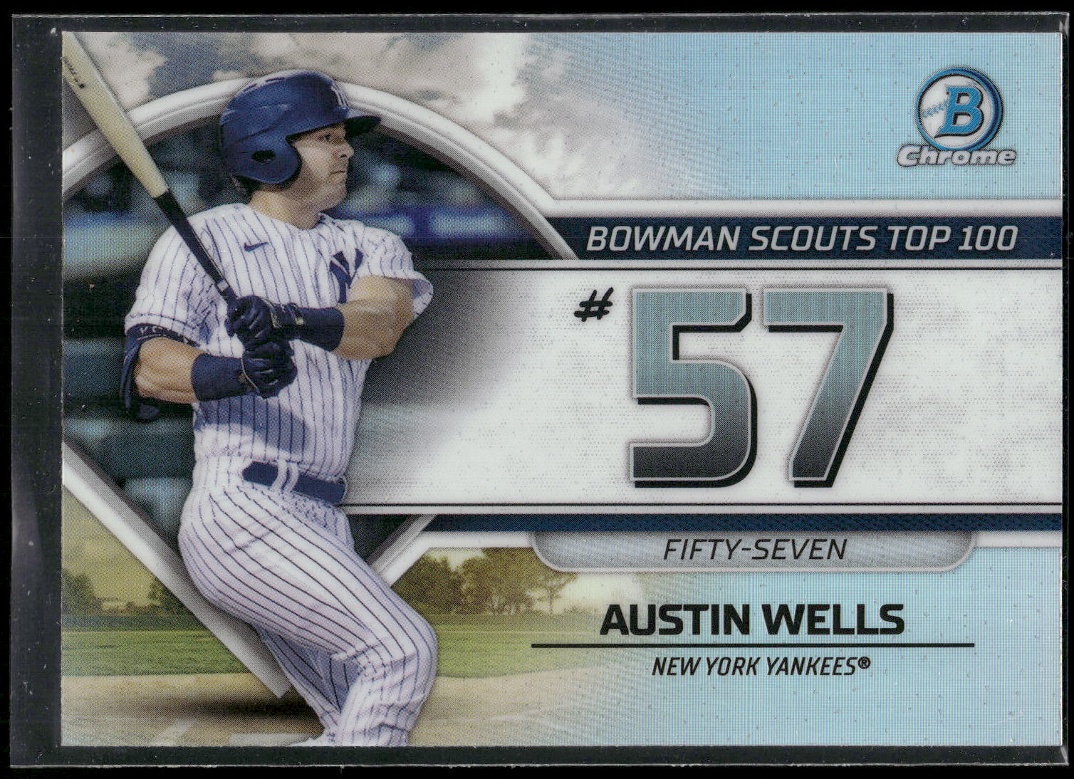 2023 Bowman #BTP-57 Austin Wells Bowman Scouts Top 100