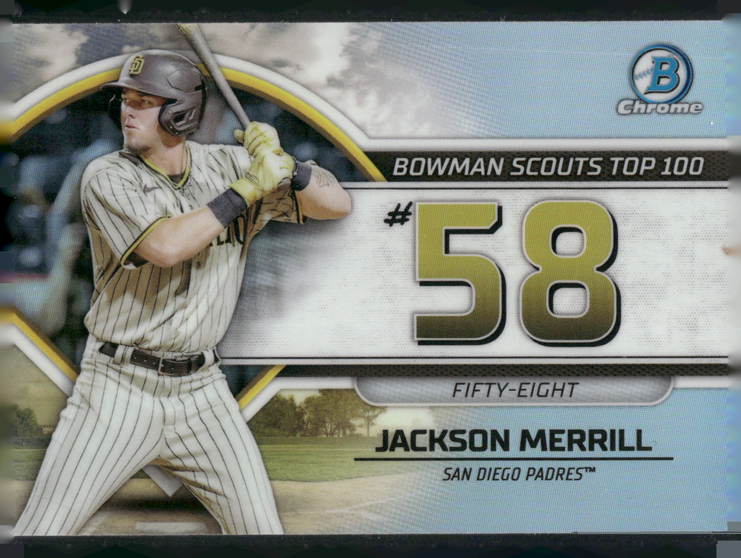 2023 Bowman #BTP-58 Jackson Merrill Bowman Scouts Top 100
