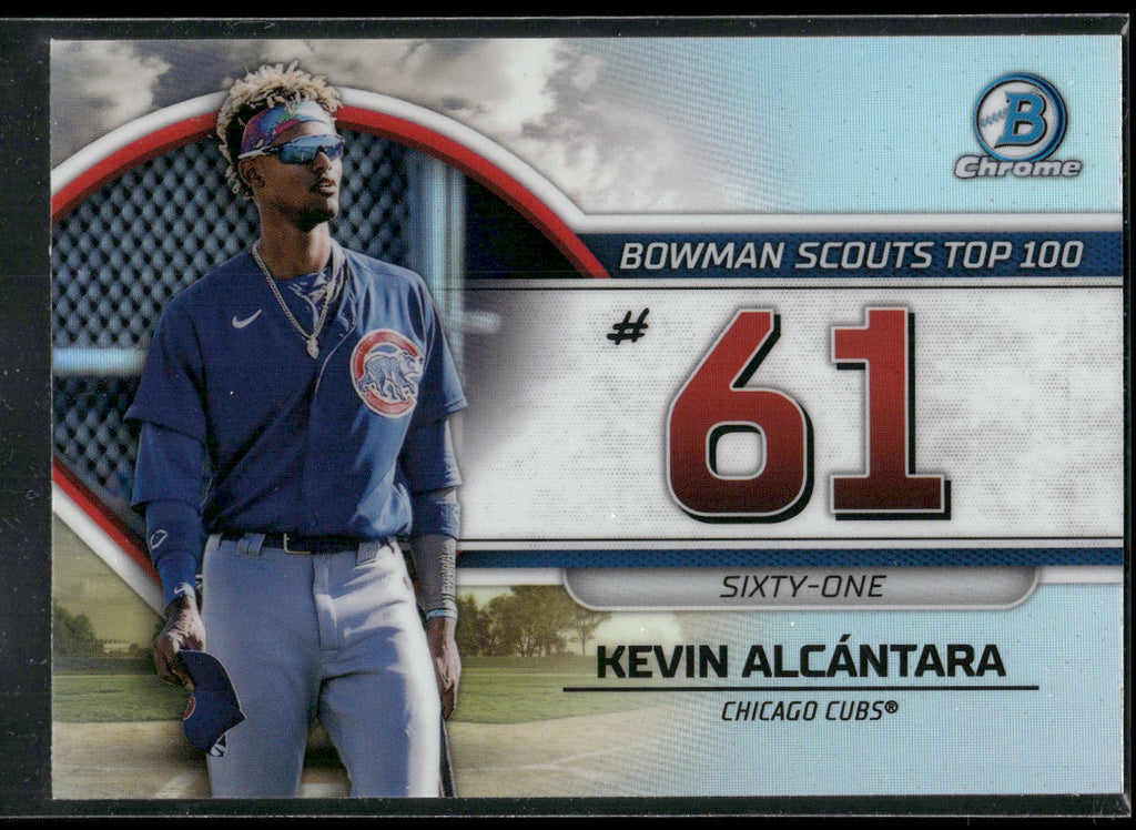 2023 Bowman #BTP-61 Kevin Alcantara Bowman Scouts Top 100
