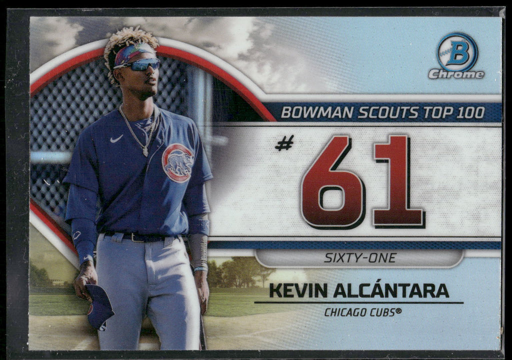 2023 Bowman #BTP-61 Kevin Alcantara Bowman Scouts Top 100