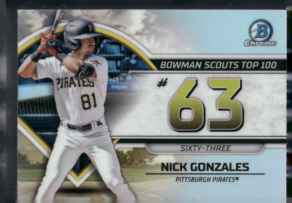 2023 Bowman #BTP-63 Nick Gonzales Bowman Scouts Top 100