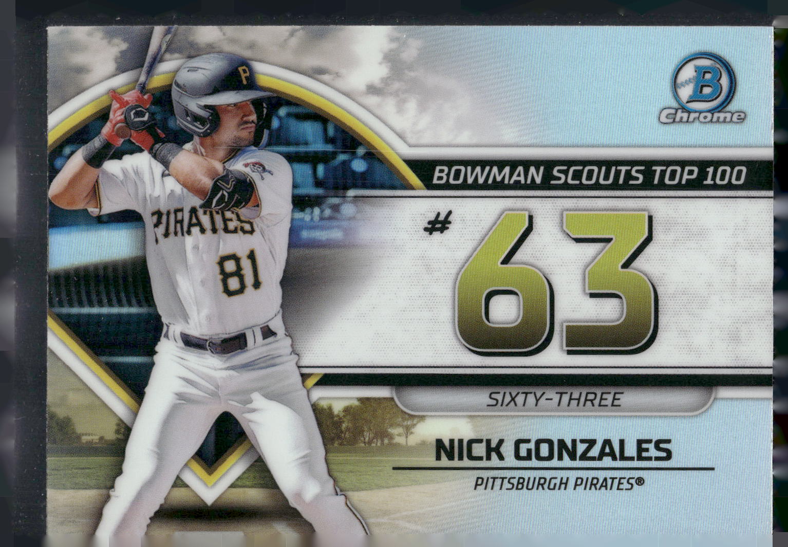 2023 Bowman #BTP-63 Nick Gonzales Bowman Scouts Top 100
