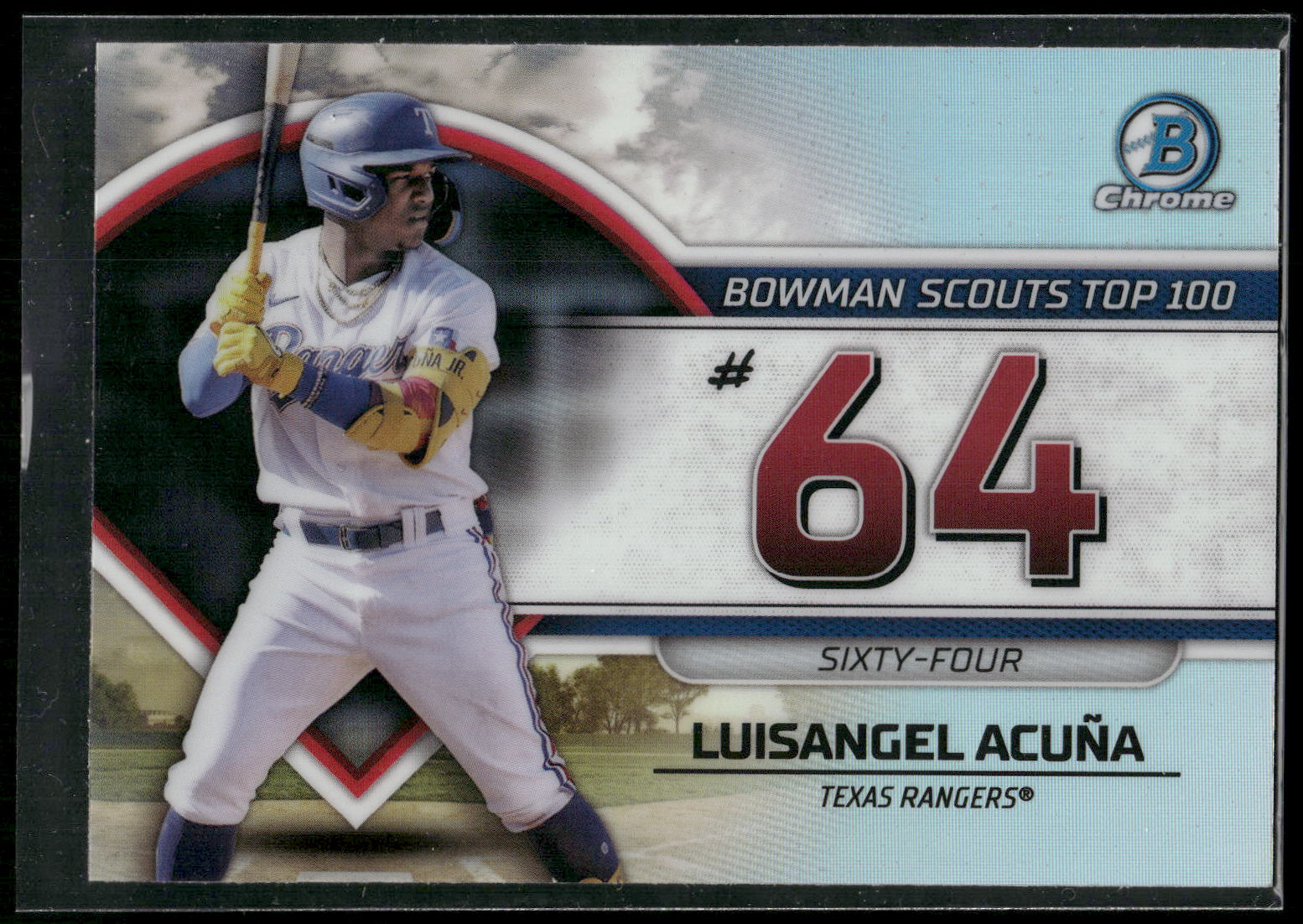 2023 Bowman #BTP-64 Luisangel Acuña Bowman Scouts Top 100
