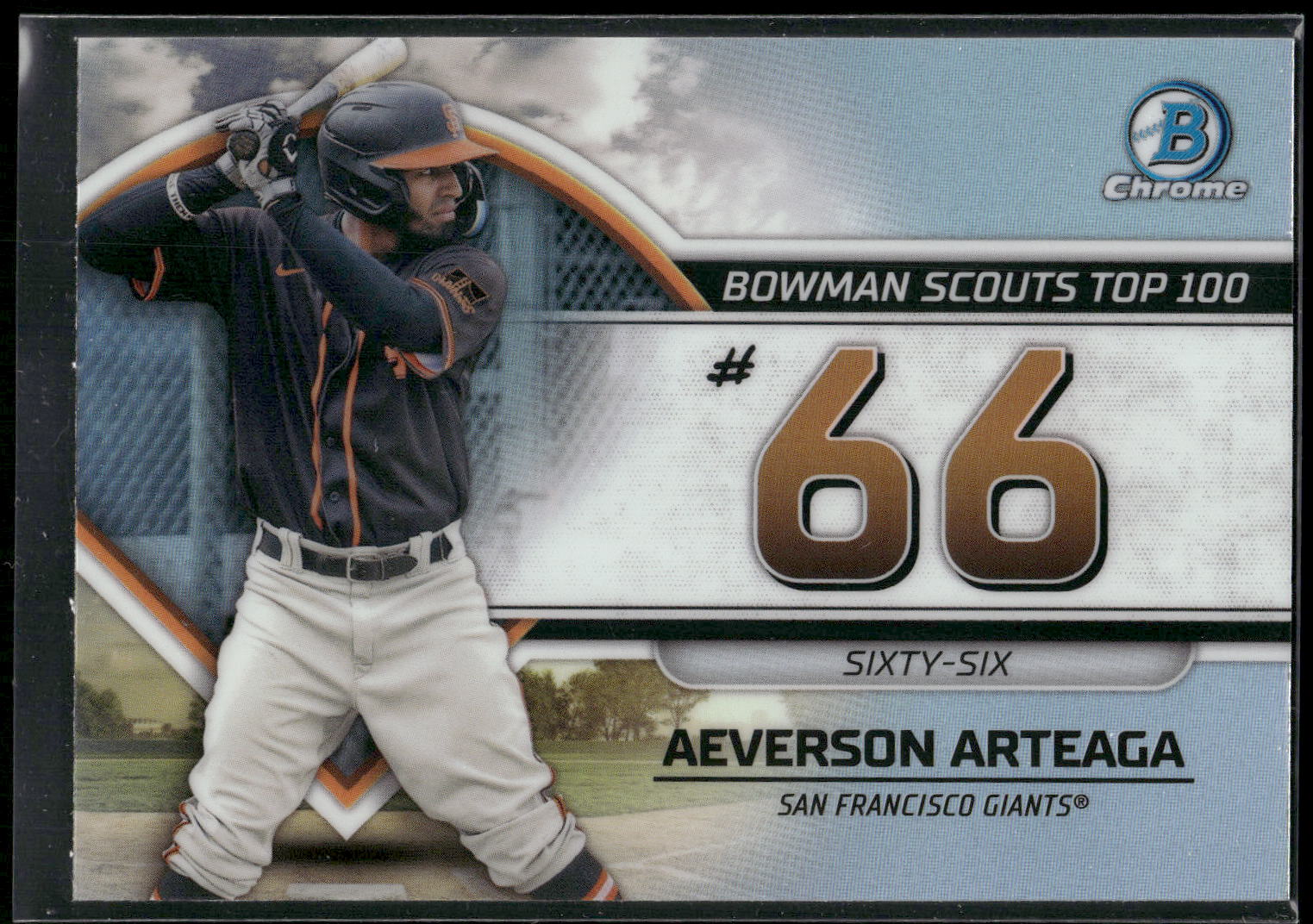 2023 Bowman #BTP-66 Aeverson Arteaga Bowman Scouts Top 100