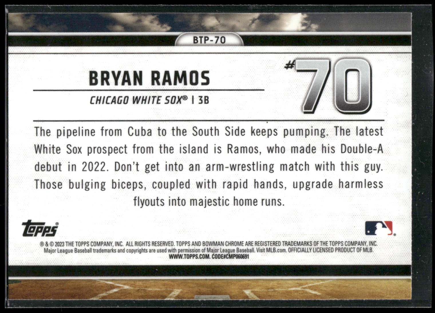 2023 Bowman #BTP-70 Bryan Ramos Bowman Scouts Top 100
