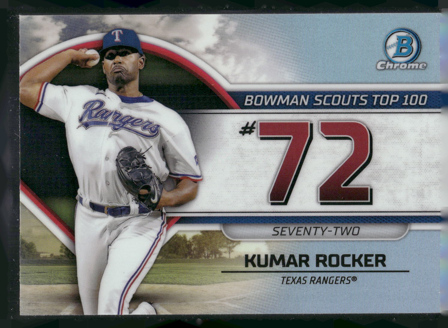 2023 Bowman #BTP-72 Kumar Rocker Bowman Scouts Top 100