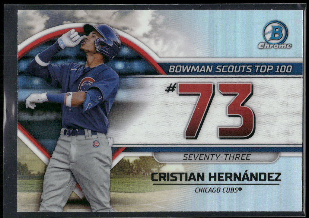 2023 Bowman #BTP-73 Cristian Hernandez Bowman Scouts Top 100
