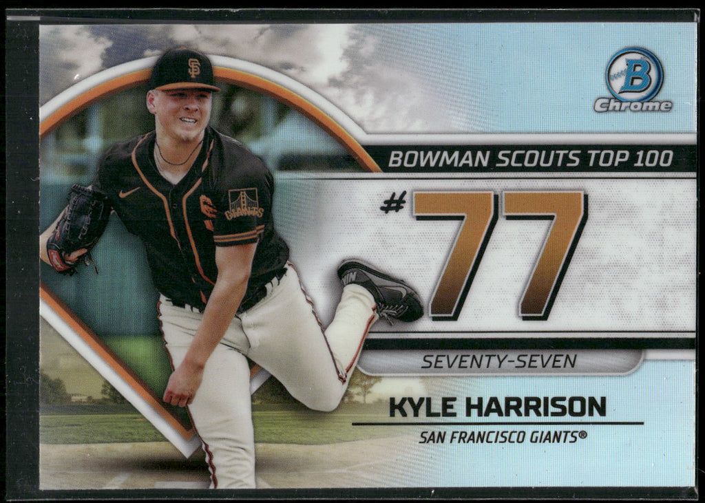 2023 Bowman #BTP-77 Kyle Harrison Bowman Scouts Top 100