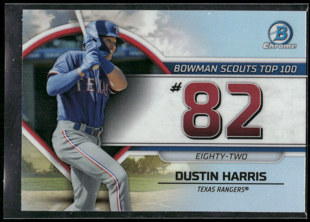 2023 Bowman #BTP-82 Dustin Harris Bowman Scouts Top 100