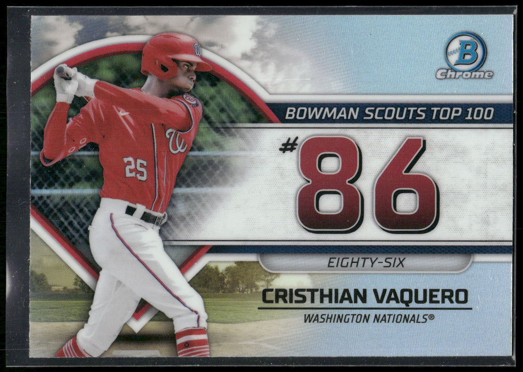 2023 Bowman #BTP-86 Cristhian Vaquero Bowman Scouts Top 100
